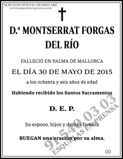 Montserrat Forgas del Río